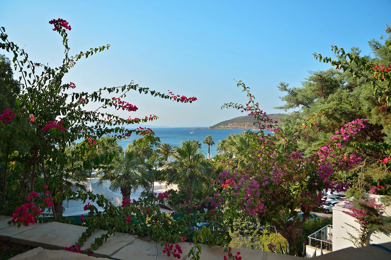 Club Datça havuz alanı